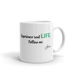 Eternally Fit - Real Life - White glossy mug